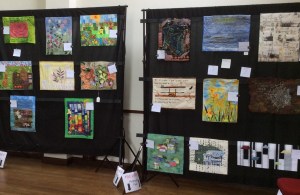 Challenge Quilts.....(left) Summer garden, (right) Poetry