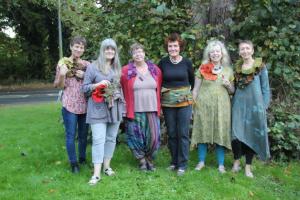 The ladies with their finished projects.