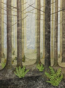 A Walk in the Forest art quilt by Karen Lane